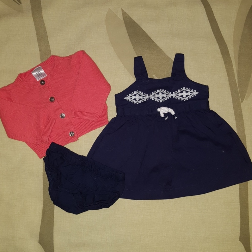Carter's Dress and Cardigan